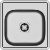 Steiner JOE 110 Steinsteel satin sink with 1-bowl siphon b/ .