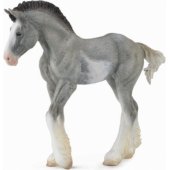 Collecta Clydesdale veislės mėlynai žilas kumeliukas (004-88626), figūrėlė.