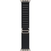49mm Black Alpine Loop - Large - Natural Titanium Finish
