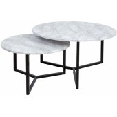 Akira Set D80xH45cm / D60xH37cm Light Gray 2pcs
