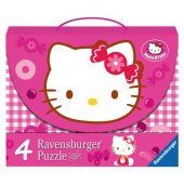 4 viename dėlionė Hello Kitty