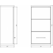 Bari A35 White/ Wood