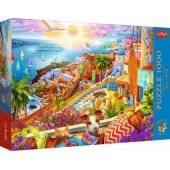 Dėlionė - 1000 Premium Plus - Arbatos metas: apsilankymas Santorine Trefl 10842