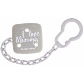 Čiulptuko laikiklis I LOVE MUMMY 2/ 434, pilkas