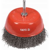 Yato szczotka doczołowa z trzpieniem 100mm INOX (YT-47511)