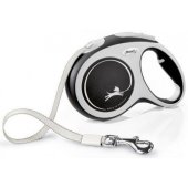 Flexi automatic leash New Comfort L tape 5 m color black.