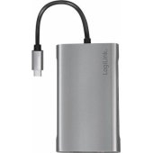 UA0383 USB-C 10 viename, sidabrinis