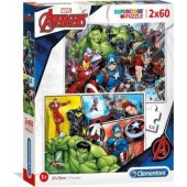 Clementoni Puzzle 2x60 pieces Super Color - Avengers