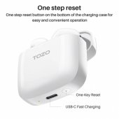 TOZO A3 Pro TWS Bluetooth Earbuds White