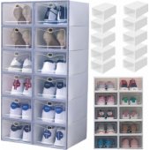 Modular Shoe Rack Accessories 5 Compartments Transparent