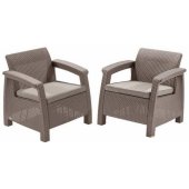 Corfu Duo rinkinys smėlio spalvos