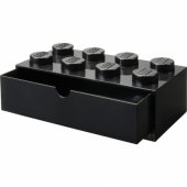 Room Copenhagen LEGO Desk Drawer 8 , storage box (black, knobs)
