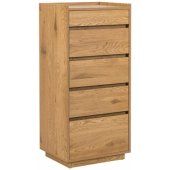 SACHA 50x40xH109cm Melamine with Oak Bark