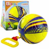 Foam Ball on a String with a Pull Handle Yellow 14cm
