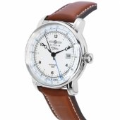 100 metų 8666-1 automatinis sidabrinis/ rudas