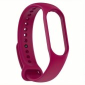 Silikoninis dirželis Xiaomi Mi Band serijai 3/ 4/ 5/ 6/ 7, raudonas