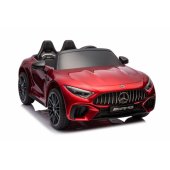 „Mercedes AMG SL63“ akumuliatorinis automobilis, raudonas dažytas