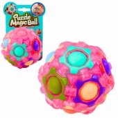 Magic Ball Puzzle Fluorescent Studs 7cm Mix