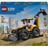 60480 Yellow Backhoe Loader