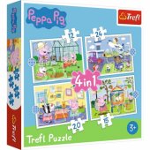 Dėlionė - "4in1" - Šventiniai prisiminimai / Peppa Pig Trefl 34359