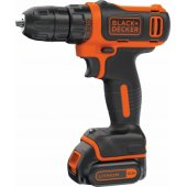 BLACK + DECKER cordless drill BDCDD12, 10,8Volt (black / orange, Li-io
