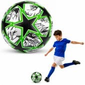 Treniruočių futbolo kamuolys žolei Green Stars, 22 cm, 5 dydis