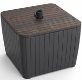 Umbrella Holder Luzon Parasol Walnut/ Gray
