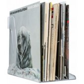 Vinyl record stand transparent