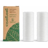 Georganics dantų siūlas, šaltmėčių skonio