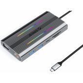 XDR-X2-GY-BP 12-in-1 USB-C pilkas