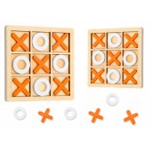 Tic Tac Toe Game Strategic Logic Wooden