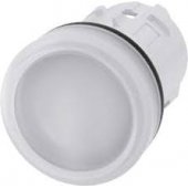 Siemens indikatoriaus galvutė, 22 mm, baltas plastikas (3SU1001-