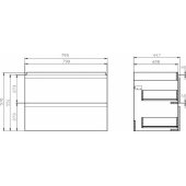 Moduo 80 pilkas S929-007