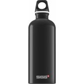Traveller Black drinking bottle 0.6 l, black