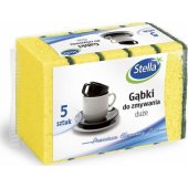 Stella Gąbki do zmywania STELLA, duże, 5 szt., pianka mix kolorów, cza