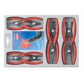 KNIPEX precision circlip pliers set 00 20 04 SB (red, 8 pieces)