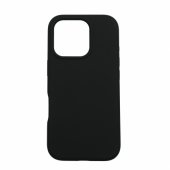 „Slim“ silikoninis galinis dėklas, skirtas iPhone 16 Pro Max, juodas