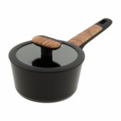 Resto Kitchenware 93186 saucepan 1.4 L Round Black, Wood