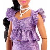 Barbie Barbie Deluxe Style in purple metallic outfit, doll