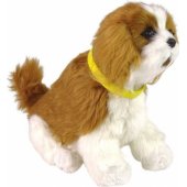 LeanToys Interactive Dog Cavalier Plush Dog Barking Moves Ogo