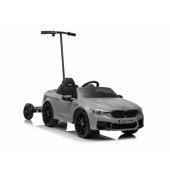 Battery-operated car BMW M5 with platform for parent,silver