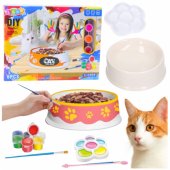 Creative Set dubenėlis tapymui, dažai, teptukai, DIY, 6 vnt.