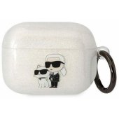 "3D Logo NFT Karl and Choupette TPU Glitter Case for Airpods Pro"