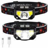 LED Headlamp Headlamp Motion Sensor 6 Lighting Modes