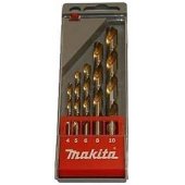 Makita HSS cilindrinių metalui skirtų grąžtų rinkinys 4 5 6 10 8mm (D-30514)