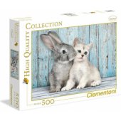 Clementoni Kot z królikiem 500 el. (35004)