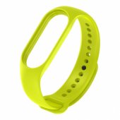 Silikoninis dirželis Xiaomi Mi Band serijai 3/ 4/ 5/ 6/ 7, laimo žalios spalvos