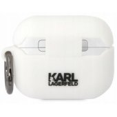3D Logo NFT Karl Head Silicone Case for Airpods Pro White