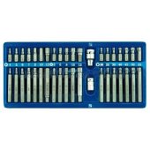 HEX, TORX, SPLINE antgalių rinkinys, 40 vnt.