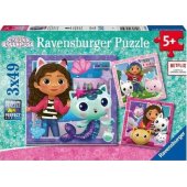 _6727484 Ravensburger dėlionė vaikams 3x49 Gabby®s Dollhouse